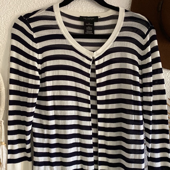 MM COUTURE by Miss Me Stripe Cardigan-Medium - Picture 2 of 6